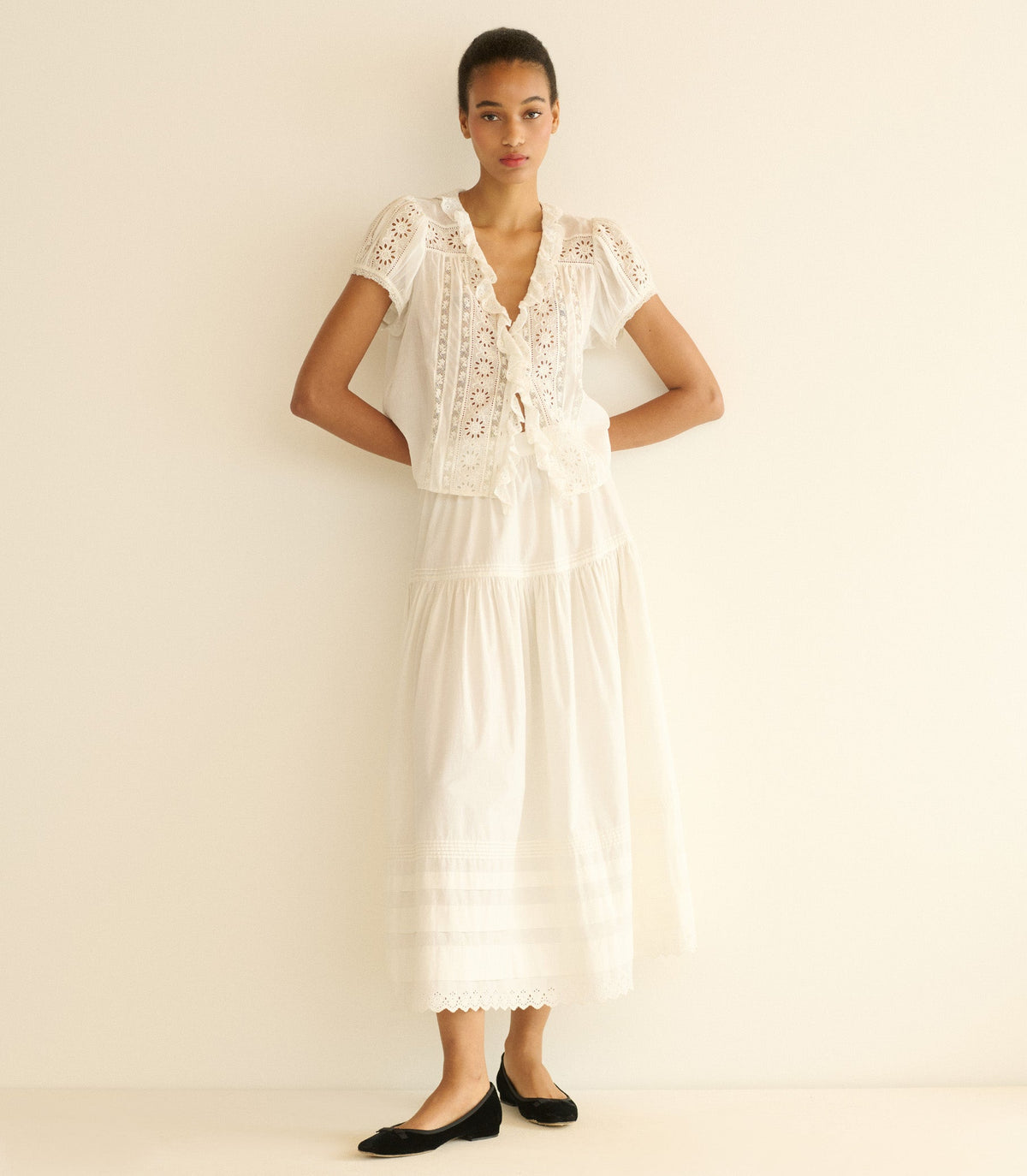 CLAIRETTE TOP -- SALT