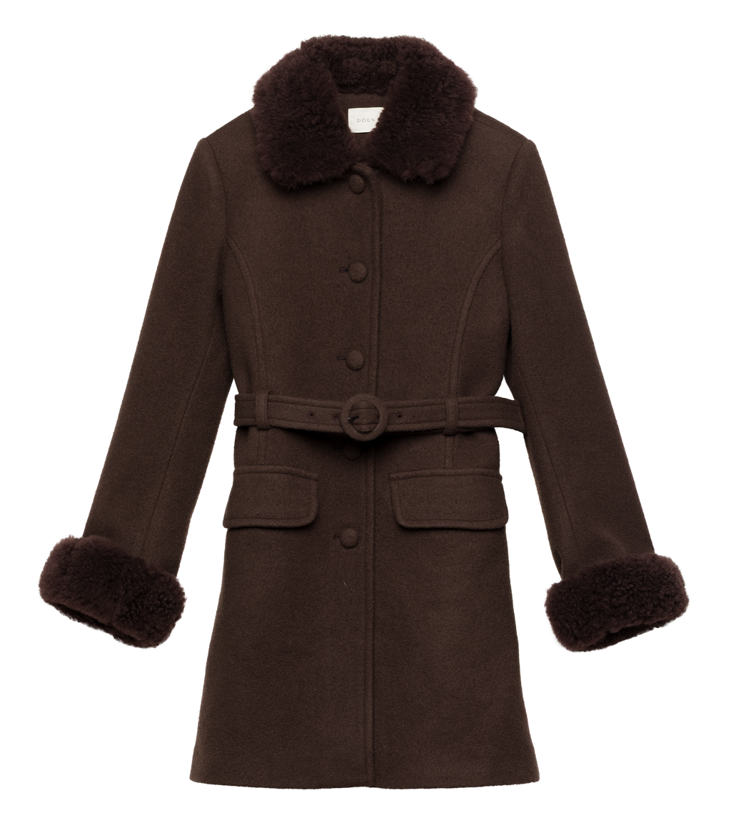 FARROW COAT -- CHOCOLATE