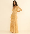 GWYNETH DRESS -- BEIGE PEARL