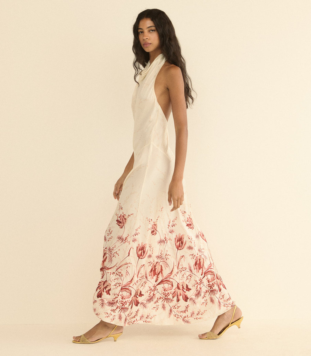 ISMERIE DRESS -- WINDSWEPT TULIPS