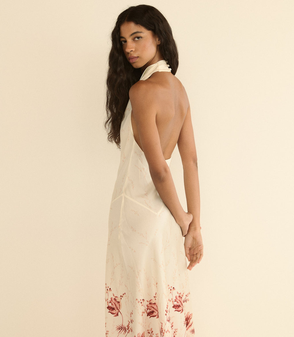ISMERIE DRESS -- WINDSWEPT TULIPS