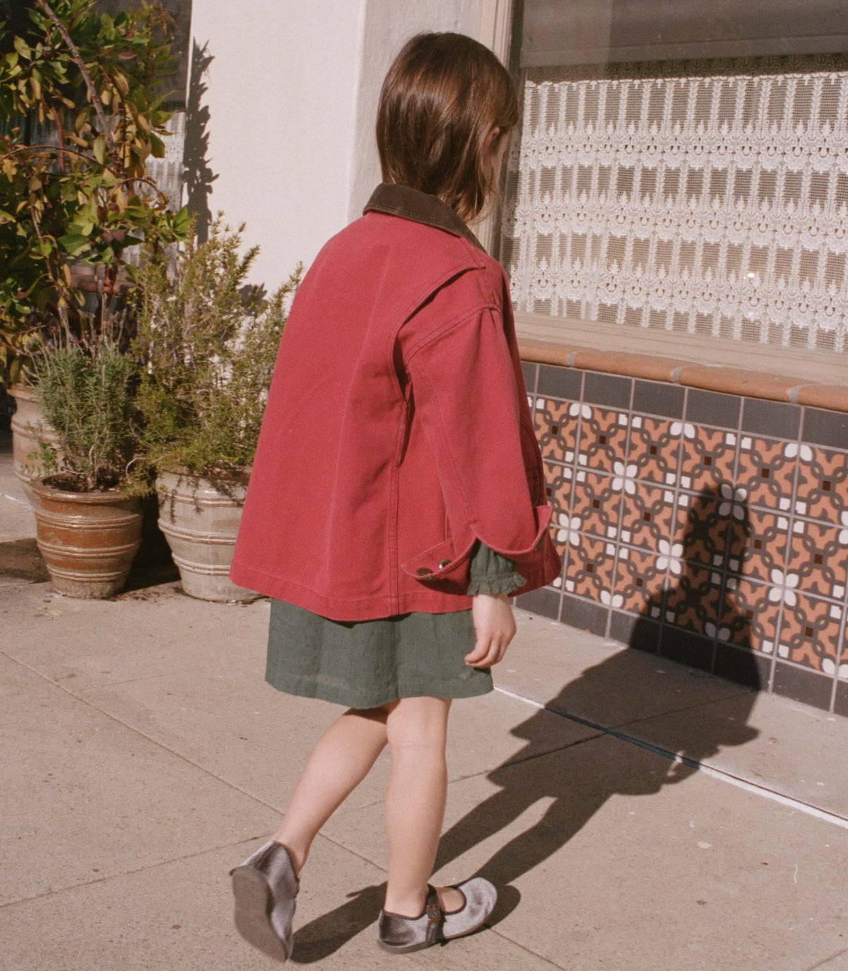 LITTLE PASCUAL JACKET -- WASHED CRIMSON