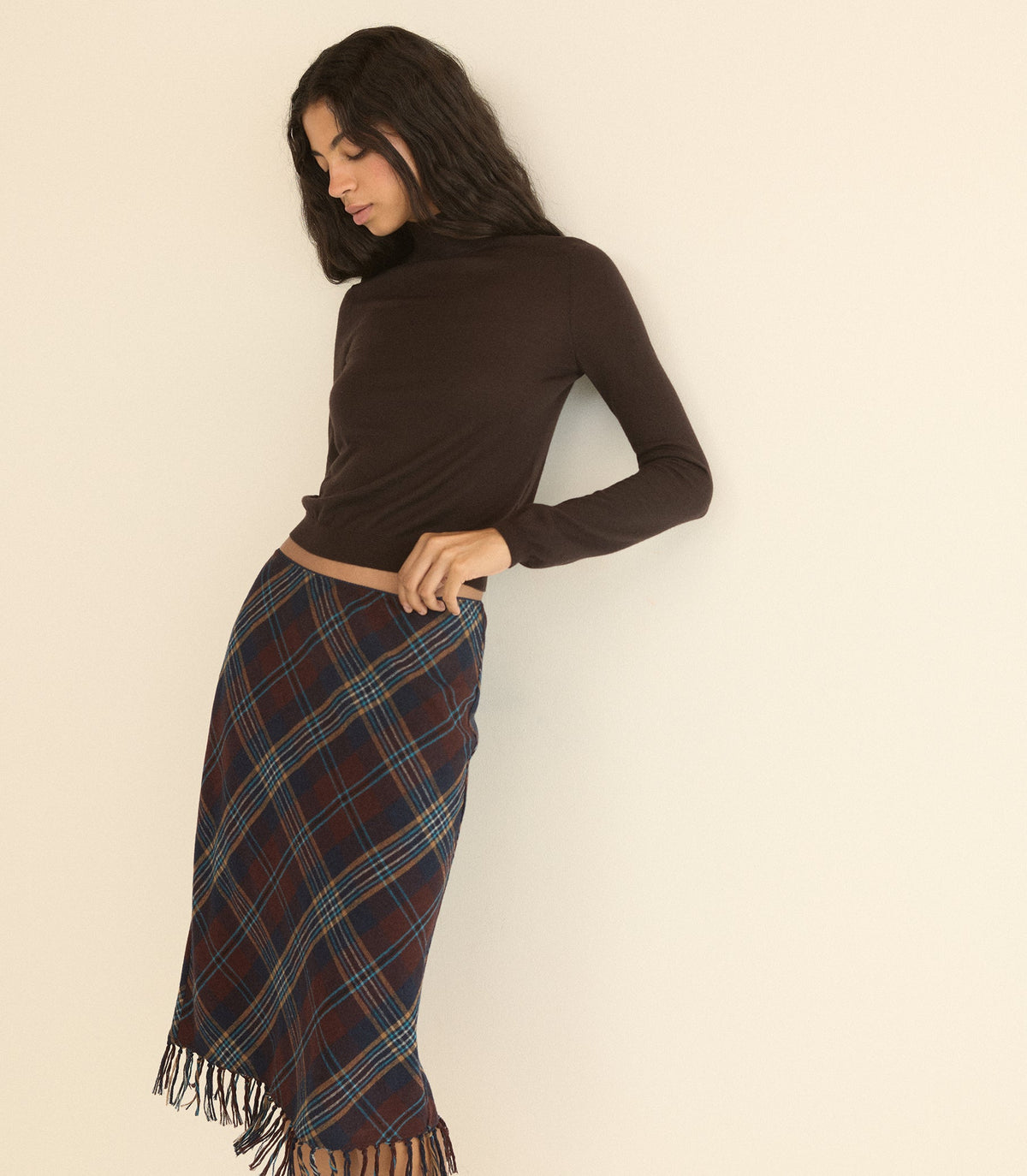 NERONI TURTLENECK -- EQUESTRIAN BROWN
