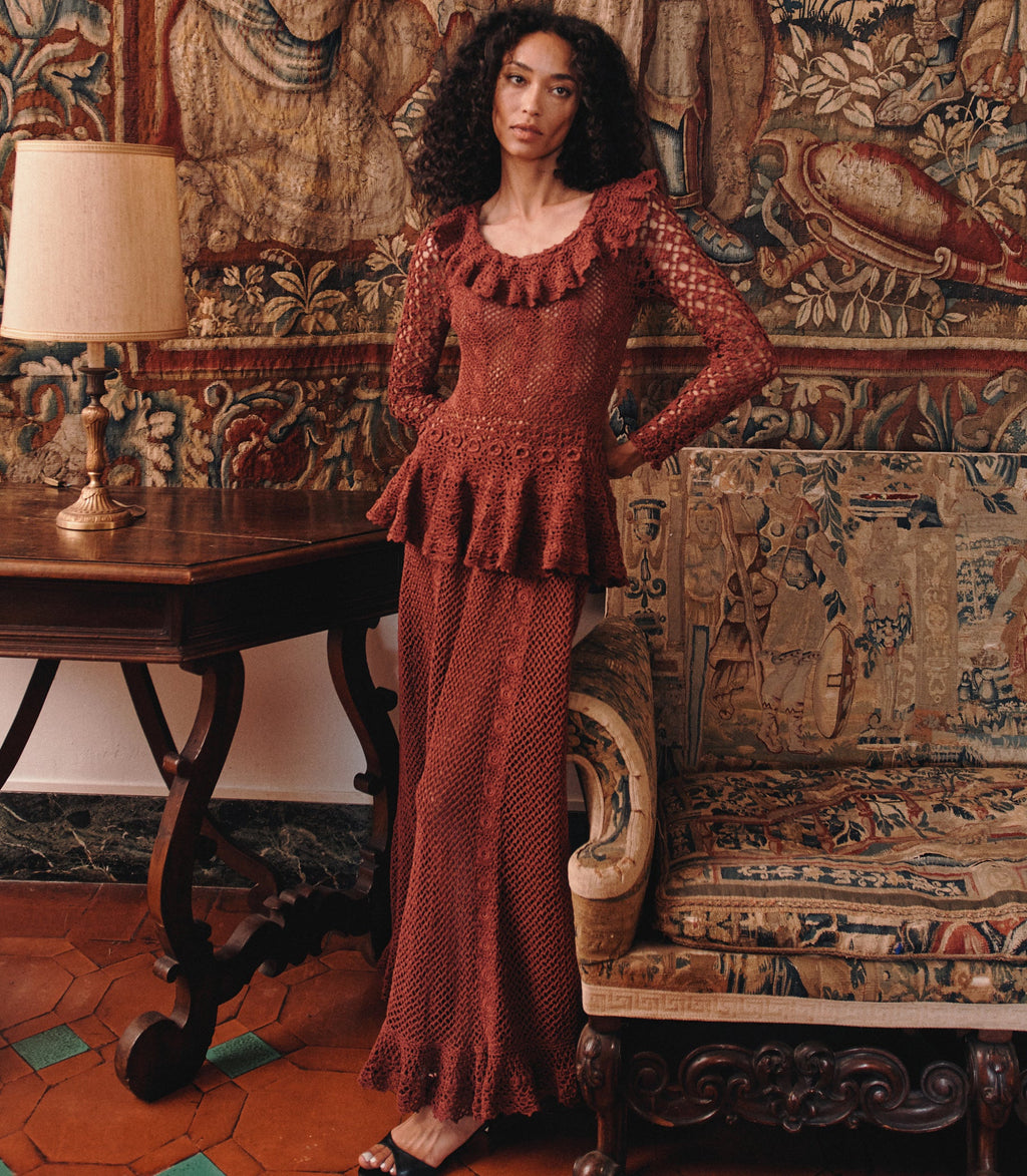 NORÈNE DRESS -- VIEUX ROSE