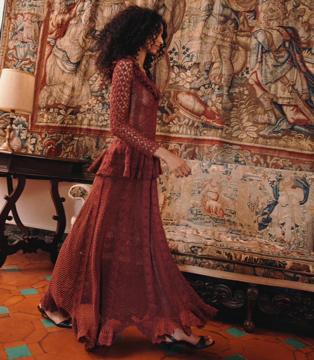 NORÈNE DRESS -- VIEUX ROSE