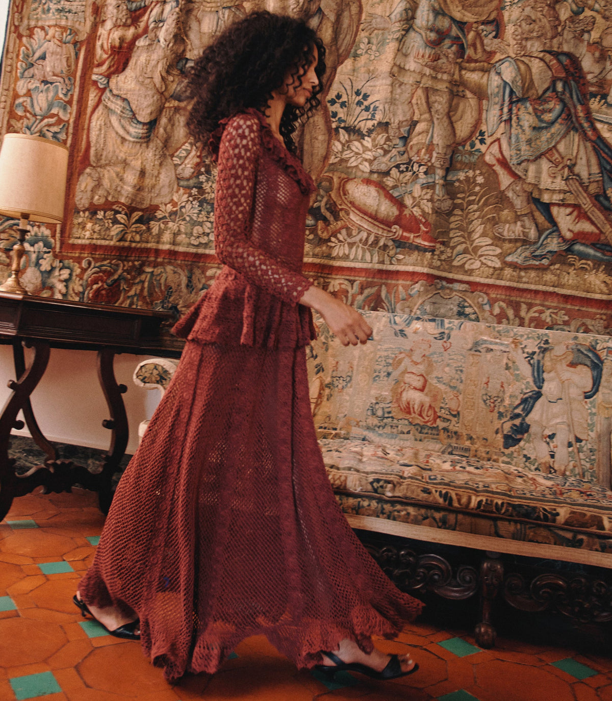 NORÈNE DRESS -- VIEUX ROSE