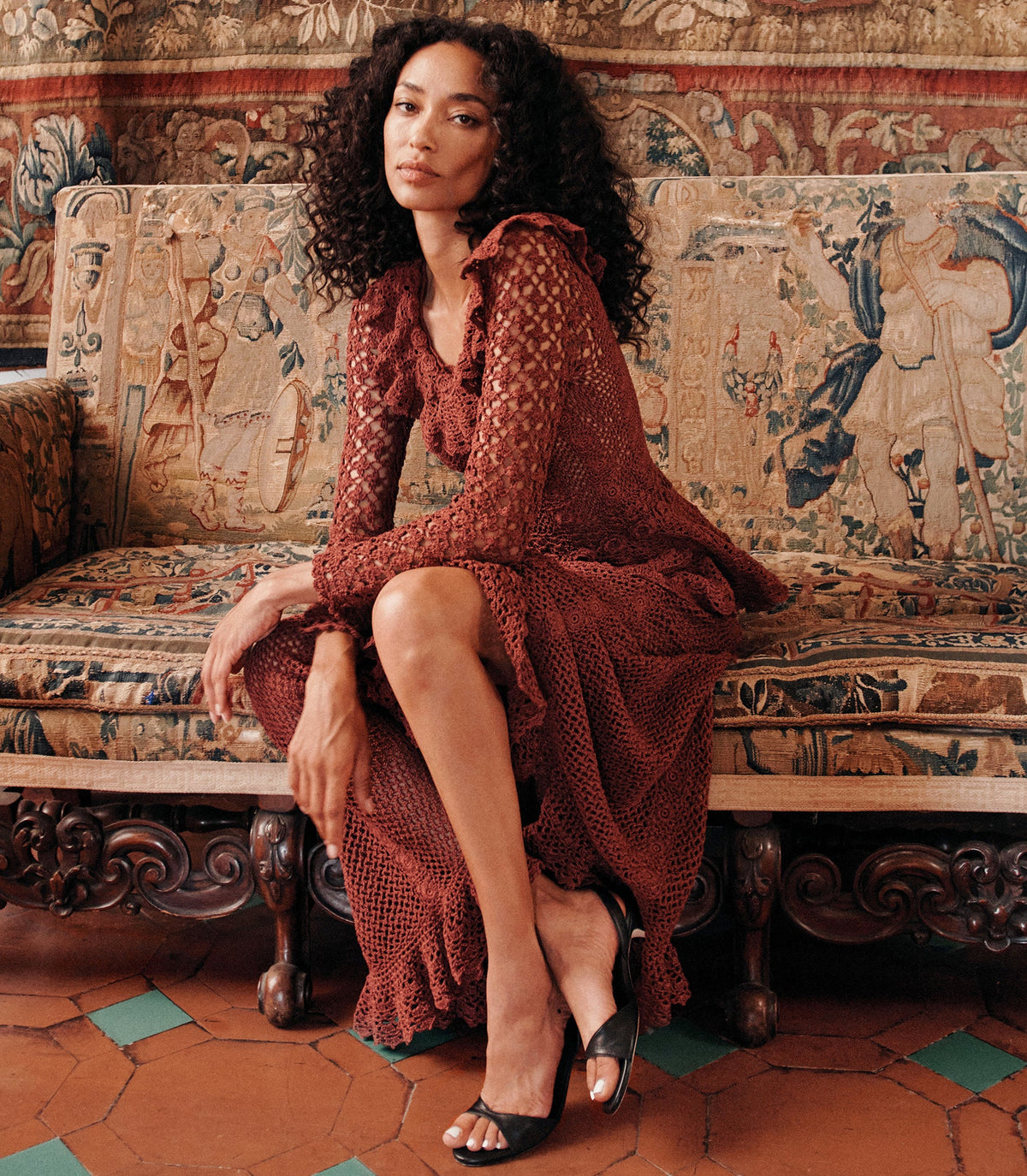 NORÈNE DRESS -- VIEUX ROSE