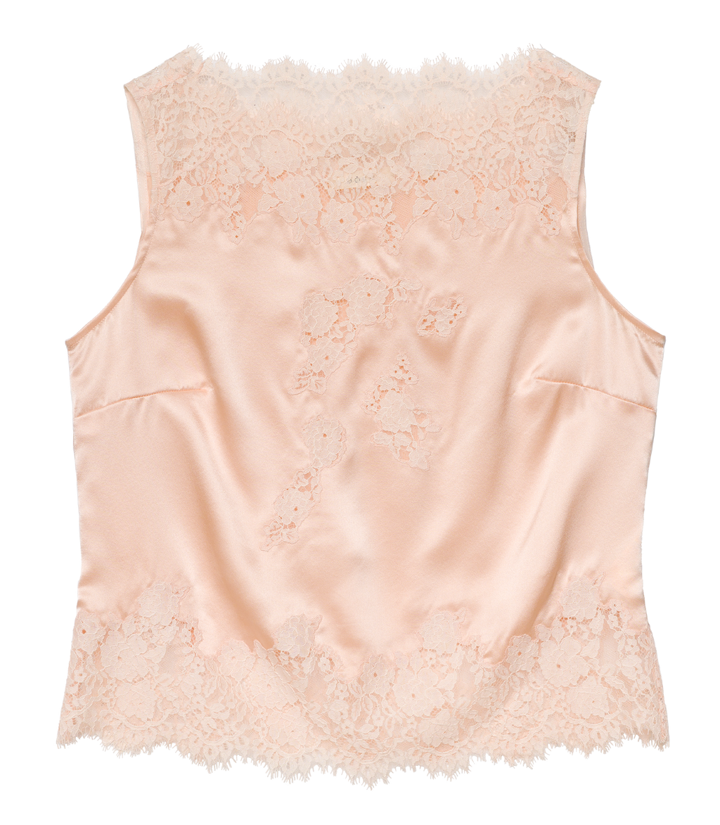 VIVIANE TOP -- PEACH SORBET